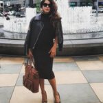 Neetu Chandra Instagram – When its #harleydavidson #jacket with a combo of #calfnero #bag and #guccisunglasses You feel…. ❤😘 I just love it 😘 What say guys ❤ Los Angeles, California