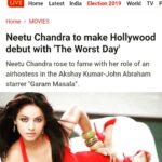 Neetu Chandra Instagram - And the #abp #news Thank you #Theworstday 🥰❤
