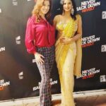 Neetu Chandra Instagram - Last evening was a dream come true. My dearest friends and co-stars attended the premier at @sonypictures Studio in #losangeles ❤🙏 Memories of a life time with my producer @davidzelon my director @directormadison my co-stars @michaelbisping_ @dianahoyosmusic supertalented @missbrookejohnston ❤😊 Precious presence of my dearest @rohitmarble my acting coach @saxontriner my friend and DOP @georgebillinger My sword master @tonysurphman dearest #patriciahernandez My closest friends @amohin @scholzy6 and #DrPuneetchandok We missed you bigggg time @miss_essavan @hannahalrashid @chloedbruce #Carolinasimonet and #Oliviapopica 🤗🤗🤗🤗 I carry my #India with me, wherever I go so... Saari 🙏❤ My look was styled by super awesome ❤ @harshihautecouture @houseofchicofficial @Papadon’tpreach Los Angeles, California