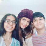 Neetu Chandra Instagram - My Super talented #neice #arjivi and super visionary #nephew #aditya Had a great lunch time with my cousin #prashantchandra and his beautiful wife #kavita Love you guys ❤🥰🤩 Hicksville, New York