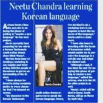 Neetu Chandra Instagram – And #korean #language ❤🙏😘