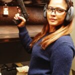 Neetu Chandra Instagram – A fierce #sport with calmness n target ❤ it’s the positive attitude which follows n guides… #gun #shooting 😘 Los Angeles Gun Club