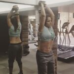 Neetu Chandra Instagram - And the #tricepts with #cardio and a big #muscle , #backworkout ❤ #fit and #curvy is my style 😍🤩 credit to my gym. Buddy @v1haan Thanks 😘 Mumbai, Maharashtra