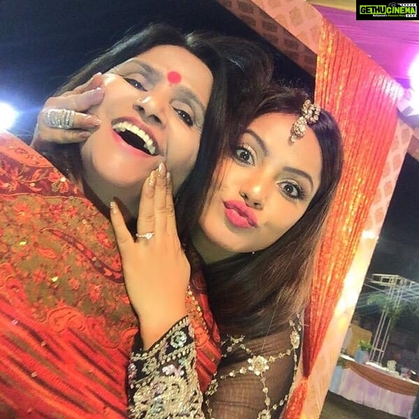 Neetu Chandra Instagram - This is my #superstar #mother β€ I am all because of herβ€π Good Morning Everyone β€ uncle's son's Marriage, not mine π Love you All Bhopal, Madhya Pradesh