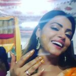 Neetu Chandra Instagram – It’s #haldi time and I am drenched in #yellow 🤗 #tradition #indian #marriage chacha’son #brother ❤ Courtyard by Marriott Bhopal