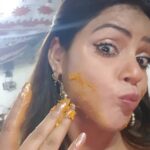 Neetu Chandra Instagram – It’s #haldi time and I am drenched in #yellow 🤗 #tradition #indian #marriage chacha’son #brother ❤ Courtyard by Marriott Bhopal