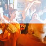 Neetu Chandra Instagram - The festival wd the happiness of seniors,Open Hearts d soulful feelings❤@PrithviTheatre festival starts wd the traditional approach of breaking Nariyal n lighting Diyas 🙏😊 What a fabulous play by #NaseeruddinShah sir #Thetruth and d man behind d show,my dear #Kunalkapoor😊🤗