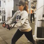 Neetu Chandra Instagram – No matter where you are #workouts are important! ❤Find out your space to #fitness 😘😍 #upperbody #weights😘😘😘