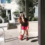 Neetu Chandra Instagram - Just, by the way ❤ #dribbling #basketball by the #pool Let's get it, if you are good at your work, you look good anyway 😘❤ #curves #toned #legs #sport #hoopster #nba #india @nbaindia 😊😘 Hollywood
