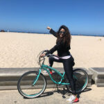 Neetu Chandra Instagram - The world is with Me!! On #Venice #beach to #Santamonica biking today 😘🤗 #Losangeles #usa 😘❤ #California with my dear sports buddy now #Anilmohin 😘🤗 you are the sweetest !!! Take care of yourself , you precious people ❤