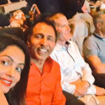 Neetu Chandra Instagram - Watching #MammaMia2⁠ ⁠ at #archlighthollywoodcinema #Losangeles with my dear #DrAnilmohan n lovely #john 😘❤ Arc Light Theatre At The Cinerama Dome