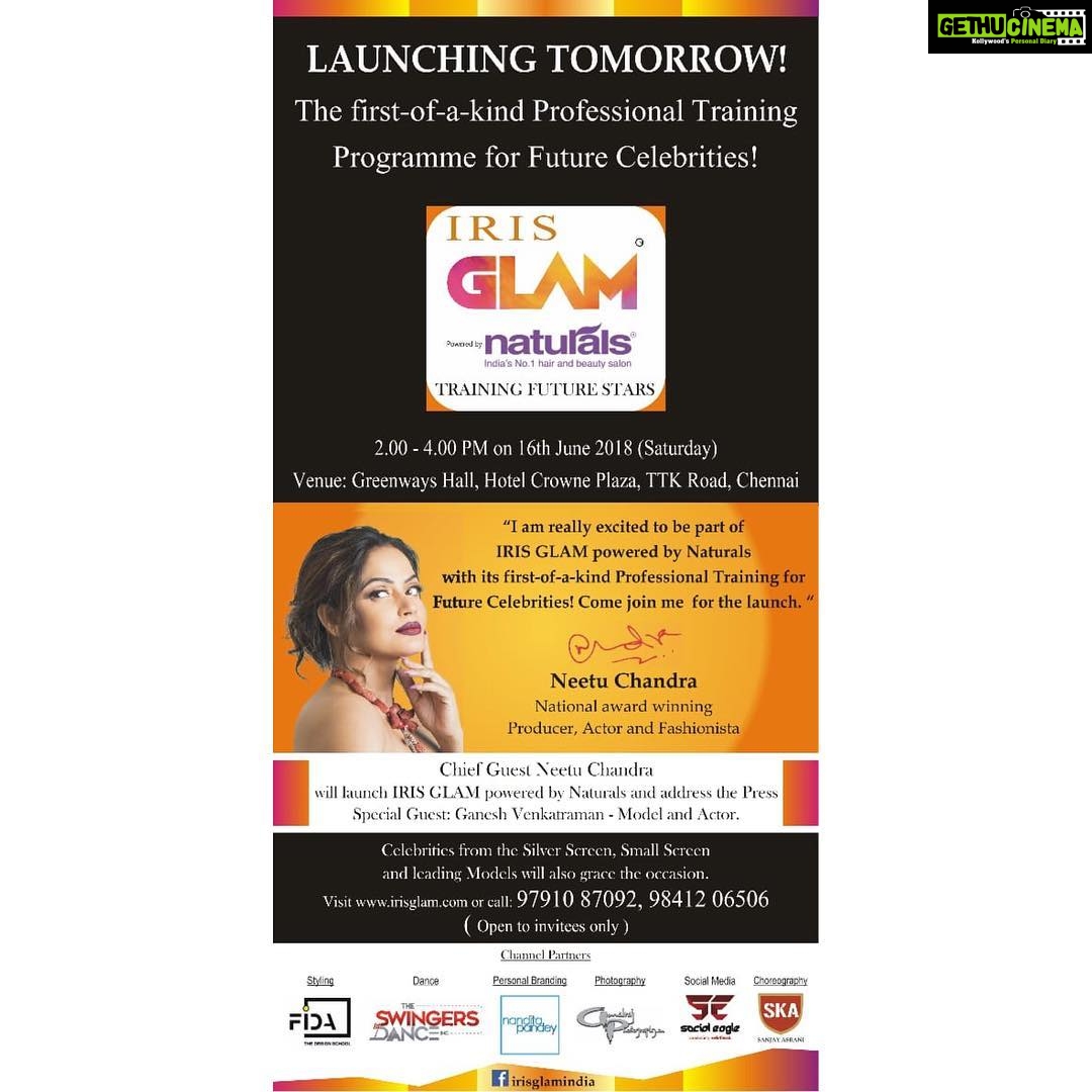Neetu Chandra Instagram - See you tomorrow Chennai! 🙏 ☺
