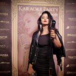 Neetu Chandra Instagram – Name a better combo than a black dress and a karaoke night! 🖤

#Karaoke #KaraokeNight #NCGirlSquad #Music #KaraokeParty #SundayMood