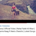 Neetu Chandra Instagram - #Banjarey has made it to the top 11 trends on @youtube! In case you have missed it, watch the song here: link in bio. @timesmusichub #RahatFatehAliKhan