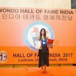 Neetu Chandra Instagram - Thanking Grand master #Jimmyrjagtiani sir, for inviting me to #Lucknow #UP and honouring me at #Taekwondo Hall of fame India ! My heart is where my roots are ! 🙏🙏🙏😊