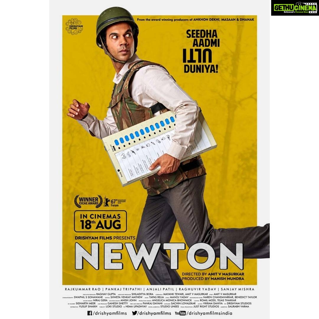 Neetu Chandra Instagram - Saw #Newton n loved it. Go watch it guys but only in theatres!! My personal recommendation 😁😘 Love you All 😊😊😘