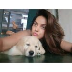 Neetu Chandra Instagram - Welcoming Mr. Chiita Singh to the family of #Yoga101 !! Rinkoo, he is so cute 😊😁😘 #Doglover Be kind to #Animals they are your silent listeners and lovers 😘