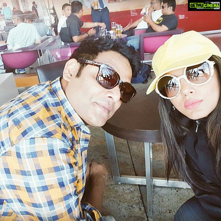 Neetu Chandra Instagram - Off to #Lucknow for a #cricket match !! My #UttarPradesh calling. With my darling brother #Abhishekchandra !! We the family 😊