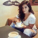 Neetu Chandra Instagram – A worn out , torn out jeans day with a black coffee !! Yaaay