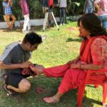 Neetu Chandra Instagram - Take after take #Colours every where! #Holi #MusicVideo #BehindtheCamera Stay tuned to #NeoBihar on 4th March at 6pm.