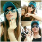 Neetu Chandra Instagram – Its said that you always look good in someone else s clothes or cap 😂😂😂 Its my dear friend #Rajeshbhutani s cap. Sweetest as ever. Blues on my mind n me 😘😘😘😘 Happy happy Day 😊😘