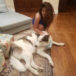 Neetu Chandra Instagram – The furry cuddles and wet kisses are enough to make my world go round! Man’s best friends for a reason 🐾💓
 
#InternationalDogDay #HappyCuddles #PetLove