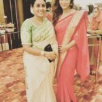 Neetu Chandra Instagram – Look whom I met at #Vikramkkumar’s #marriage #Saranya Ma’am, my 1st co actor in #13b !! Beautiful in and out 😚😚😚Love you