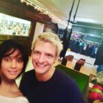 Neetu Chandra Instagram - #yogaheraldsquare with #Greg_yogaheraldsquare the owner in #Manhattan. Great place to be. Thanks :)))