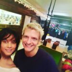 Neetu Chandra Instagram - #yogaheraldsquare with #Greg_yogaheraldsquare the owner in #Manhattan. Great place to be. Thanks :)))
