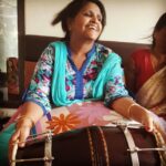 Neetu Chandra Instagram – Mom playing n singing marriage songs.. soooooo beautiful n happy :))