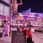 Neetu Chandra Instagram – To one of the most amazing nights!  Felt so good to be around the basketball heaven ❤️🏀

@staplescenterla 
 #Lakers #LA #Basketball #FunNight