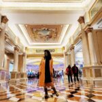 Neetu Chandra Instagram - Great art and architecture always cheers me up! What better way to start 2022 than a visit to this splendid place! ♥️😍 #NCGirlSquad #TravelWithNitu #LasVegas #venetian #2022 #newyear #Fashion #ootd #explorer Venetian Las Vegas Casino, Hotel & Resort