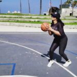 Neetu Chandra Instagram – And once a #basketball #player Always one ❤ @stayhumblehustlehard.co Venice Beach