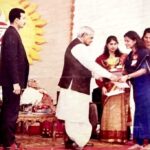 Neetu Chandra Instagram - #Throwback to one of the most memorable moments of my life, when I received the 'Best Student Of The Year' award at the hands of highly respected and beloved former PM, Late. Shri. Atal Bihari Vajpayee Ji. What a fine personality! #ThrowbackThursday