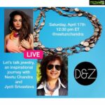Neetu Chandra Instagram - “Let’s talk jewelry! Neetu Chandra goes live with the founder Dr. Jyoti Srivastava from #newyork but from an #indian family to discuss artisan, jewelry making, design inspiration and the power of jewelry 9n Saturday, April 17th at 9:30pm India time , 9am. Los Angeles time and 12.30pm New York time ❤🤗🥰. Join the conversation to learn more about Daisy and Zarafa and the inspirations Jyoti draws from life to create one-of-kind pieces.” ❤❤❤🙏