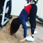 Neetu Chandra Instagram - The #ghost in the #gym #gymnastics #gymlover #gymchallenge straight hands and straight legs... I challenge my dear friend and fitness icon @poojabatra to do this #4leggedanimalwalk ❤