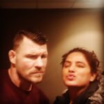 Neetu Chandra Instagram - My favorite #genre is #action and I have the best stunt team on the set with @Timman and humbleness personified @mikebisping #NEVERBACKDOWN- REVOLT ❤🥰 #london🇬🇧
