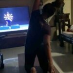 Neetu Chandra Instagram - I believe in mental fitness through physical fitness. #yoga at #home🙏😘