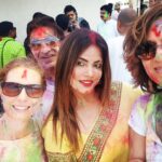 Neetu Chandra Instagram – Today’s #holi was crazy fun 🥰 Thank you so much for extraordinary care and love ❤ #godbless #familyfirst Always🥰😘