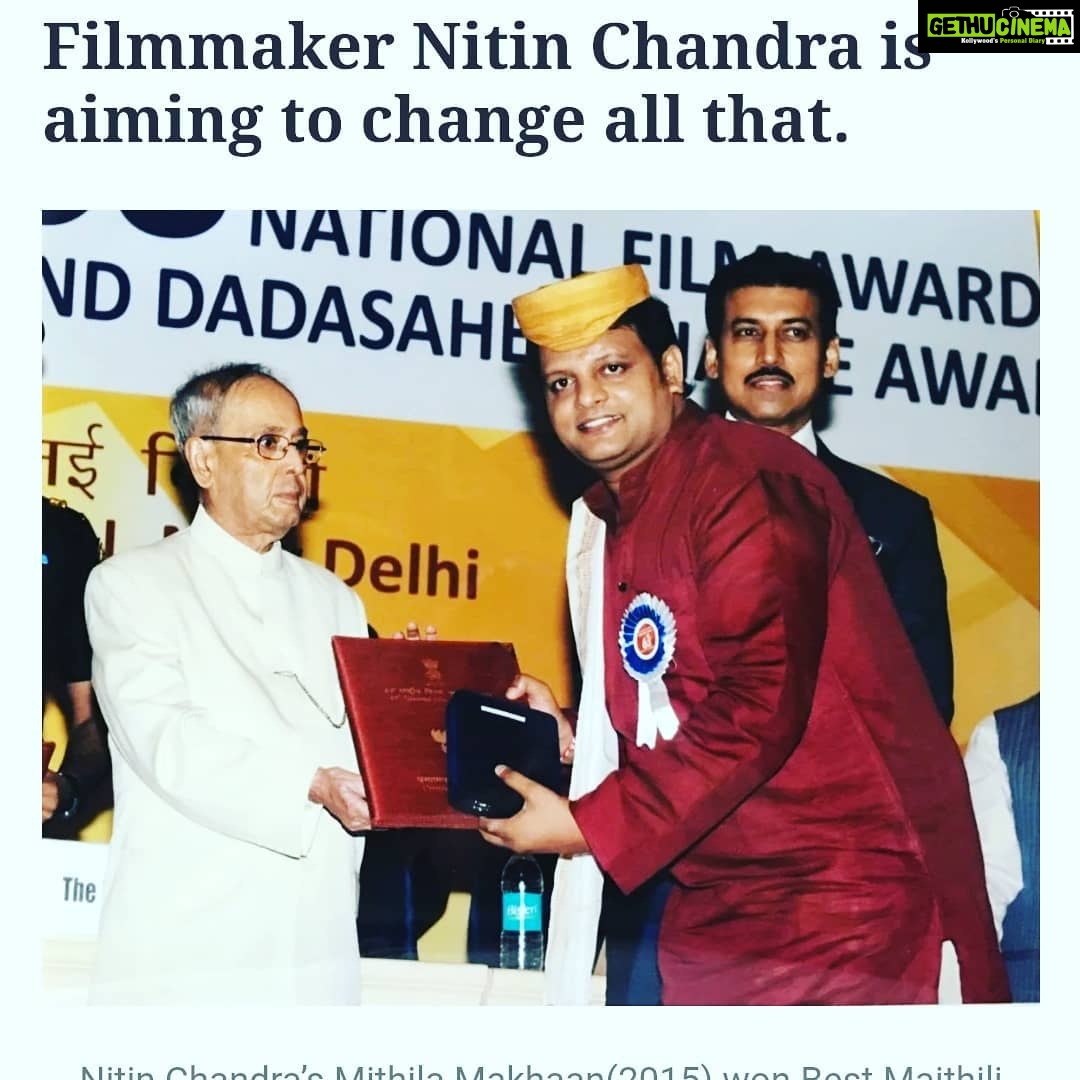 Neetu Chandra Instagram - Let me introduce my brother @nitinchandrabihar Srivastava 1st National awarded film maker from Bihar who shot a #Maithili language film https://youtu.be/u5U_-QLJT7Q #Mithilamakhaan which is one of d most prominent languages of our state, the entire film was shot in #Bihar cast n crew n locations everything n everyone was 4m Bihar which generally doesn't happen. He choose to shoot in #Bihar #india so that we could create jobs and environment for film industry in Bihar, no other film is done in this way, after the Independence of our country #India in 1947 it's been 72years of independence, I am so very proud of him. Nitin studied film making from #puneuniversity and assisted #dibakarbanerjee #tanujachandra and many prominent hindi film directors but he choose to safe the dying languages of Bihar instead of getting into Bollywood in which he had alot of offers, he always says once a language dies, dies the whole society of that language and importantly people were maligning ou languages left right n centre. The moment you say #Bhojpuri people run away because of its image n double meaning cheap films but in one s #life how do you leave your #mother and #mothertongue so he decided to start a production house to work towards the cause and "CHAMPARAN TALKIES " and I stood by him. He made a Bhojpuri film #Deswa which went to 32 International film festivals and 1st film in 54 years to be selected at " Indian Panorama" IFFI GOA then #onceuponatimeinbihar and next one was National awarded "Mithila Makhaan" He choose to start a #youtube channel #bejod n makes videos #shortfilms #documentries etc.. where everything would be around our languages. We are targeting the educated class of Bihar and Biharis across the globe. The top beurocrat, Indian doctors, engineers, businessmen, owners of top companies are from Bihar globally . With rich history, 3 religions from Bihar - buddhism, jainism and sikhism which emerged from our state, we are proud that I hail from the land where Gandhi ji started his satyagraha, Maurya Dynasty, where godess Sita was born and n and n and..Nitin Chandra got the 1st National award from this rich respected historic state "BIHAR" I BOW ๐๐ค
