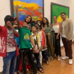 Neetu Chandra Instagram - I’ve been associated with the #CancerPatientsAidsAssociation for about 10 years now and every time I meet these kids my heart fills with joy and excitement❤️ Had an amazing time with all of them at the Art exhibition inaugration.