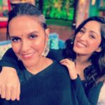 Neha Dhupia Instagram - 🖤 … hum Thursday wale … Saturday ko aapko entertain karne aa rahe hain … tune in tonight on @tksshowofficial on @sonytvofficial at 9.30 pm … and ofcourse #athursday streaming now on @disneyplushotstar @atulkulkarni_official @yamigautam @behzu @ronnie.screwvala @premnathrajagopalan @pashanjal @hasanainhooda