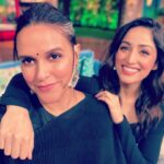 Neha Dhupia Instagram - 🖤 … hum Thursday wale … Saturday ko aapko entertain karne aa rahe hain … tune in tonight on @tksshowofficial on @sonytvofficial at 9.30 pm … and ofcourse #athursday streaming now on @disneyplushotstar @atulkulkarni_official @yamigautam @behzu @ronnie.screwvala @premnathrajagopalan @pashanjal @hasanainhooda