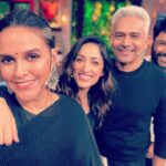 Neha Dhupia Instagram - 🖤 … hum Thursday wale … Saturday ko aapko entertain karne aa rahe hain … tune in tonight on @tksshowofficial on @sonytvofficial at 9.30 pm … and ofcourse #athursday streaming now on @disneyplushotstar @atulkulkarni_official @yamigautam @behzu @ronnie.screwvala @premnathrajagopalan @pashanjal @hasanainhooda
