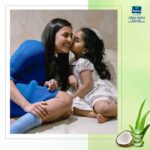 Niharika Konidela Instagram - Saw the cutest ad ever and couldn't help but recreate it with this sweetie. It turned out to be the most adorable shoot ever. It's all thanks to @parachute_advansed Aloe Vera Enriched Coconut Hair Oil that this munchkin clearly didn't care about anything beyond my soft hair. My regular conditioning has totally made my hair so soft that she just couldn’t stop touching it. Watch the link to the cutest video in my story. #SoftnessObsession #BabyApprovedSoftHair #AloeForHair #parachuteAdvansedAloeVera