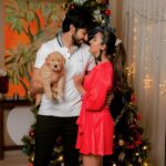 Niharika Konidela Instagram - Christmas with the Hubs. 🎄 And, the goodest doggo, Buzz babu. . P.c @stories_throughthelens
