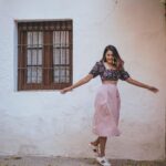 Niharika Konidela Instagram - Who’s a happy little twirling fellow in the city of Seville? ME!! . 📸 @photoswithastoryinsevilla