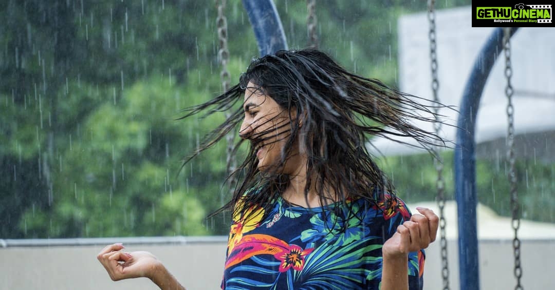 Niharika Konidela Instagram - Never miss a chance to go and dance in the rain! It's the sky's confetti! 🌧🥰🌧