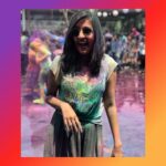 Niharika Konidela Instagram - My favourite, festival of colours! Holi’19 💚💜🧡💛💙