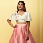 Niharika Konidela Instagram - Is it Diwali yet..? 🪔😛 Outfit - @shyamalbhumika Styled by - @ashwin_ash1 @hassankhan_3 HMU- @ronan_mili Shot by - @shareefnadayala